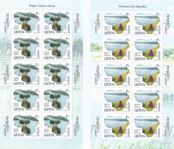|Lituania, minicoli, Europa CEPT, 2001, MNH