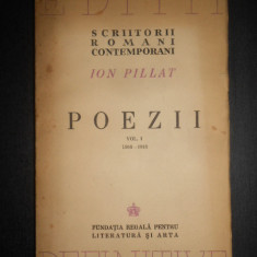 Ion Pillat - Poezii 1906-1918 volumul 1 (1944, editie definitiva)