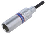 Cheie tubulară 17mm KING TONY, 6 colțuri, prindere 1/4, lungă E6,3mm