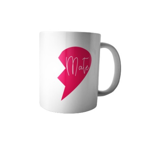 Cana alba personalizata &quot;Mate&quot;, INOVATIX&reg;. 330ml