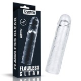 Prelungitor transparent Flawless Clear Penis Sleeve Add 2&#039;&#039; 19cm