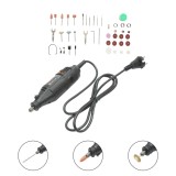 Mini polizor electric drept 130W cu 43 accesorii si 5 viteze