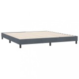 Cumpara ieftin Cadru de pat fara saltea Gri inchis 180x210 cm catifea