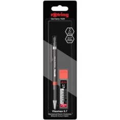 Set creion mecanic Rotring Visuclick 0. 7 mm + etui 24 mine, diverse culori