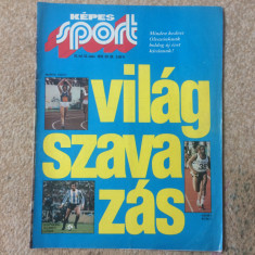 kepes sport 1978 Magazin revista CM fotbal argentina atletism in lb. maghiara