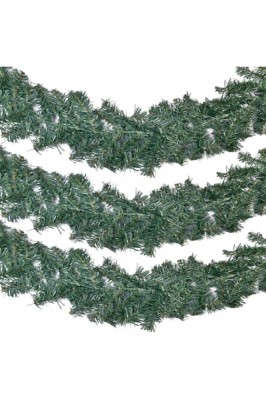 Ghirlandă de Crăciun, Model Brad, 10 cm x 2,7 m, Verde foto