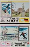 Cumpara ieftin BC808, Manama si Ajman 1971, 2 colite neperforate sport