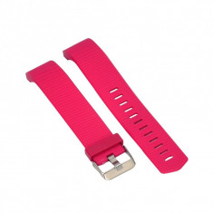 Bra?ara silicon pentru Fitbit Charge 2 Culoare Ro?u-Roz, Marime L (Large) foto