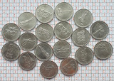 Set 18 monede Rusia 5 ruble 2014 UNC - Great Patriotic War of 1941-1945 - A022