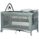 Cumpara ieftin Patut pliabil cu saltea de infasat Chipolino Luna matcha