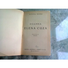 DOAMNA ELENA CUZA- LUCIA BORS