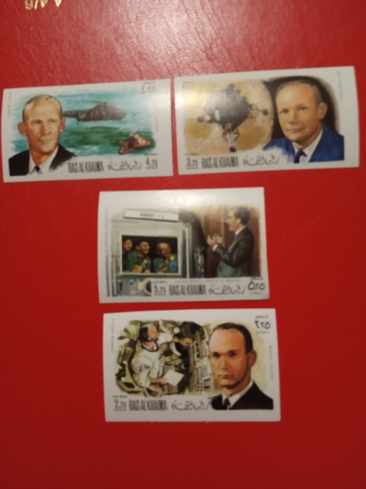 RAS AL KHAIMA, SPACE - SERIE COMPLETĂ IMPERF. MNH