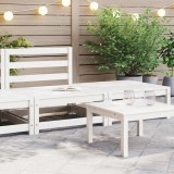 VidaXL Set mobilier de grădină, 2 piese, alb, lemn masiv de pin 805696