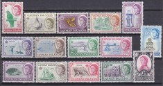 DB1 Colonii 1962 Ins. Cayman Fauna Pasari Ocupatii Uzuale QE II 15 v. MNH