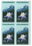 Statele Unite 1977 - 100 de ani de la statutul de stat Colorado, neuzata de 4