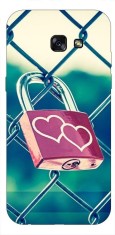 Husa Silicon Soft Upzz Print Samsung A5 2017 Model Heart Lock foto
