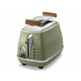 Toaster CTOV 2003.GR Vintage, 2 felii. 900 W, Verde, Delonghi