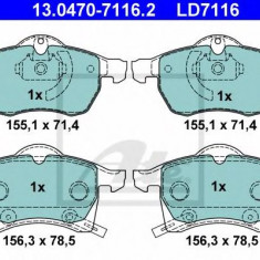 Set placute frana,frana disc OPEL ASTRA G Combi (F35) (1998 - 2009) ATE 13.0470-7116.2