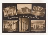 FA138 -Carte Postala- GERMANIA - Messestadt Leipzig. Opernahaus am Karl Marx Platz, necirculata, Fotografie