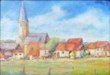 Tablou &ndash; ulei pe carton panzat &ndash; semnat Anton Faistauer