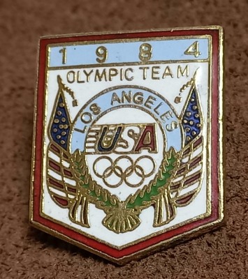 Insigna Sportiva - Comitetul Olimpic din USA - Jocurile Olimpice Los Angeles 1984 foto