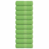 VidaXL Prosoape de săpun 10 buc Verde măr 30x30cm 360 g/m&sup2; 100% bumbac