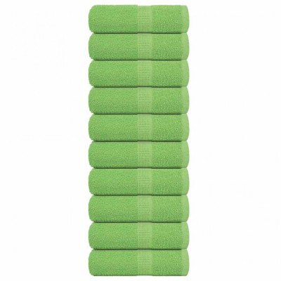 vidaXL Prosoape de baie 10 buc. FROGN Verde măr 30x30 cm 100% bumbac 137018 foto