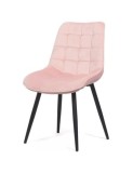 Scaun living BUC 206, catifea, picioare metalice, robust, ergonomic, 110 kg