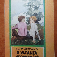 carte pentru copii - o vacanta neobisnuita - din anul 1988