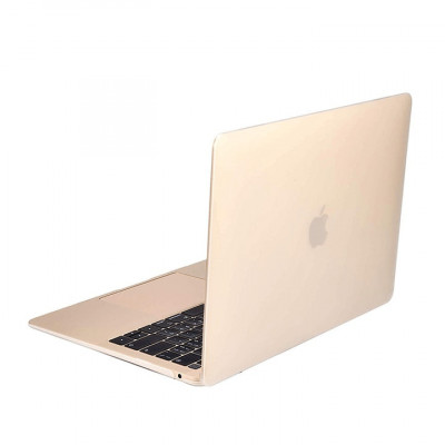 Set protectie 2 in 1 pentru MacBook Air 13.3 inch A1932/A2179 cu husa din plastic mat cauciucat si folie ecran TPU, incolor foto