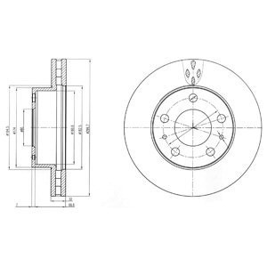 Disc frana PEUGEOT BOXER platou / sasiu (2006 - 2016) KRIEGER 0950004111 foto