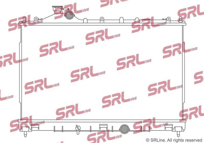 Radiator Mitsubishi Eclipse Cross 18-, motor: 1.5 T, 682x400x26, SRLine, Aluminiu/ Plastic brazat, 1350A915