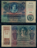 Austro-Ungaria 1914(1919) - 50 korona stampila Romania (Ardeal)