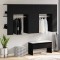 vidaXL Dulap pentru hol Pe perete 2 pcs Stejar negru 97.5 x 37 x 99 cm 3333155