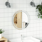 Oglinda de baie cu LED, 60 cm, rotunda GartenMobel Dekor, vidaXL