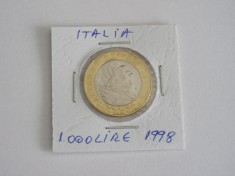 C50 - Moneda foarte veche - Italia ante euro - 1000 lire - 1998