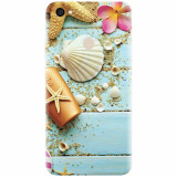 Husa silicon pentru Xiaomi Redmi Note 5A, Blue Wood Seashells Sea Star