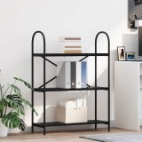 VidaXL Raft pentru cărți Stejar negru 80 x 30 x 109 cm Lemn compozit