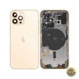 Capac Baterie Apple iPhone 12 Pro Cu Carcasa Mijloc Auriu Swap