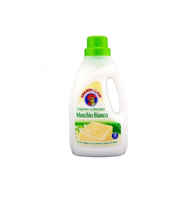 Chanteclair Muschio Bianco detergent rufe lichid, 18 spalari, 1 litru