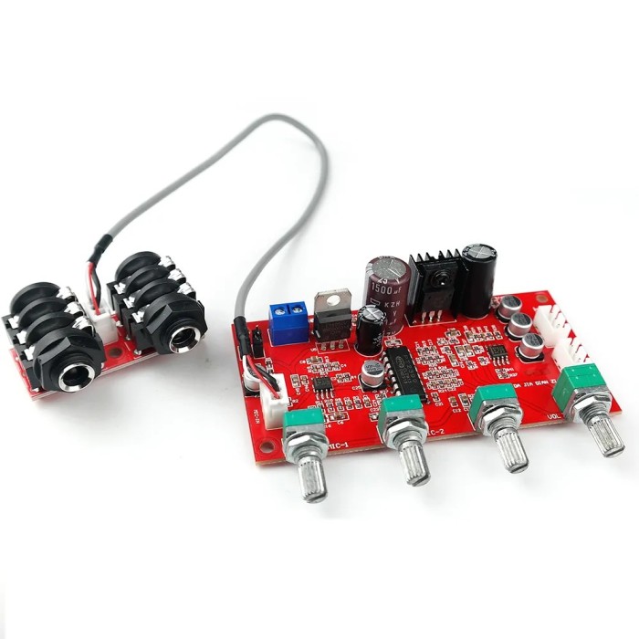 Kit preamplificator microfon+mixer Karaoke