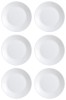 Set farfurii 6 piese din Opal, Albe, diametru 25 cm