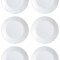 Set farfurii 6 piese din Opal, Albe, diametru 25 cm