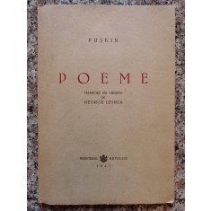 Poeme, Talmacire Din Original De George Lesnea - Puskin , B705