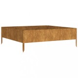 Cumpara ieftin Strat inaltat de gradina, 100x100x33,5 cm, otel corten