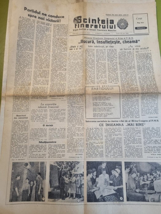 scanteia tineretului 20 mai 1960-emil racovita