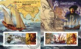 DJIBOUTI 2024 - Mari navigatori, Marco Polo si Amerigo Vespucci / set 2 blocuri, Nestampilat