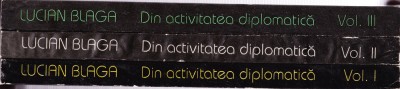 AS - LOT 3 CARTI LUCIAN BLAGA - DIN ACTIVITATEA DIPLOMATICA foto