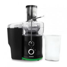 Storcator Heinner, 600 W, 2 viteze, 500 ml, 14000 rpm, sita inox, plastic, Negru