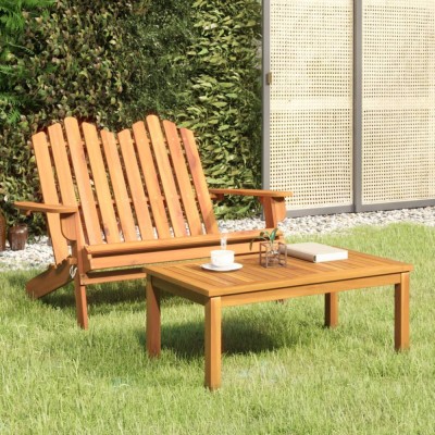 vidaXL Set mobilier de grădină Adirondack, 2 piese, lemn masiv acacia foto